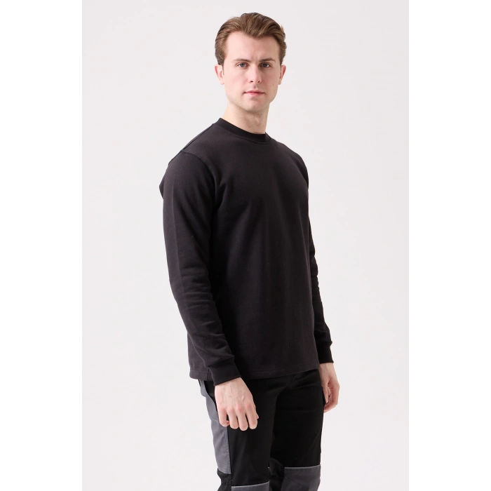Galanthus Basic Sweatshirt - Uzun Kollu, Pamuklu, Rahat Kesim, Günlük Ve İş Kullanımı İçin