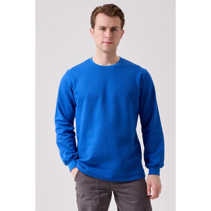 Galanthus Basic Sweatshirt - Uzun Kollu, Pamuklu, Rahat Kesim, Günlük Ve İş Kullanımı İçin