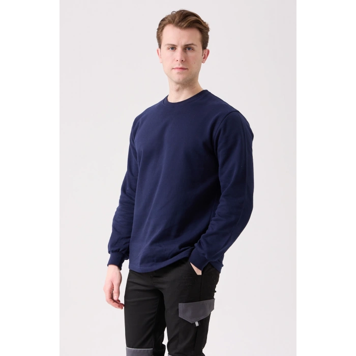 Galanthus Basic Sweatshirt - Uzun Kollu, Pamuklu, Rahat Kesim, Günlük Ve İş Kullanımı İçin