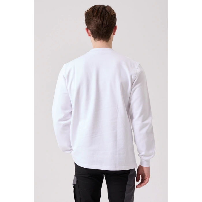 Galanthus Basic Sweatshirt - Uzun Kollu, Pamuklu, Rahat Kesim, Günlük Ve İş Kullanımı İçin