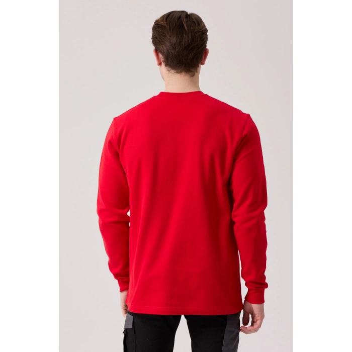 Galanthus Basic Sweatshirt - Uzun Kollu, Pamuklu, Rahat Kesim, Günlük Ve İş Kullanımı İçin
