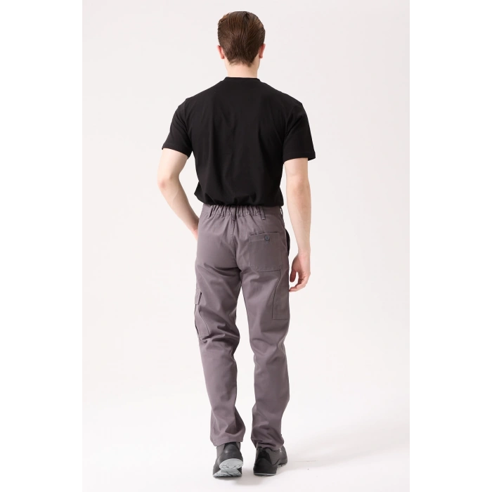 Galanthus Technic Pantolon Erkek Gri Kargo Cepli Rahat Kalıp Dayanıklı İş Pantolonu