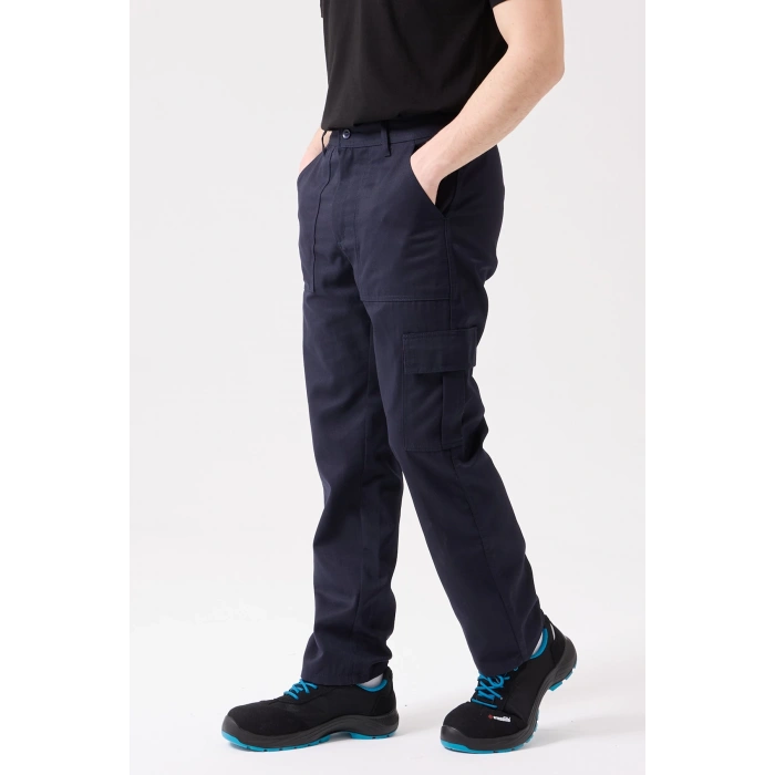 Galanthus Technic Pantolon Erkek Lacivert Kargo Cepli Rahat Kalıp Dayanıklı İş Pantolonu