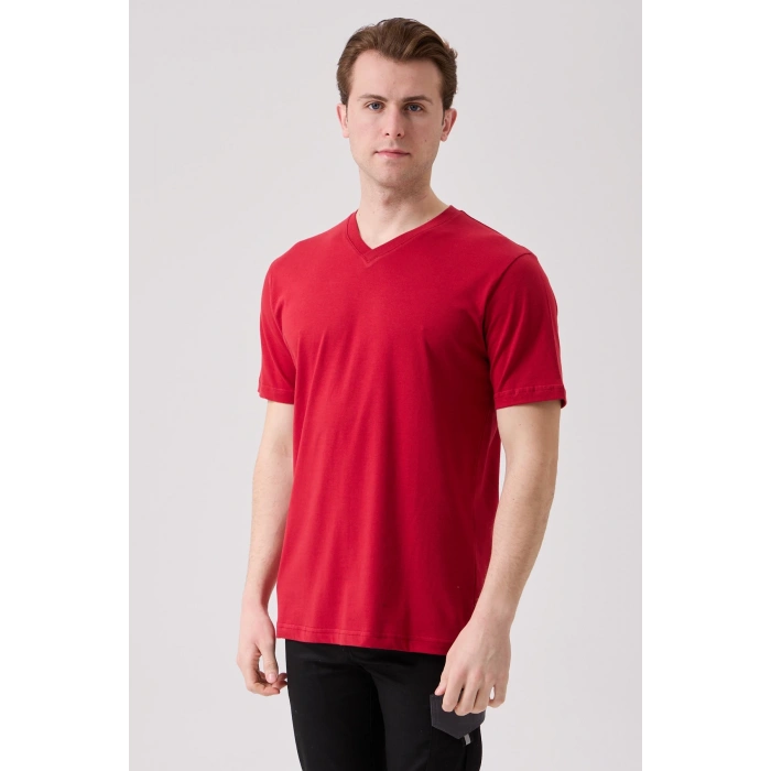 Galanthus V Yaka T-shirt - Nefes Alabilir, Rahat Ve Şık Tasarım