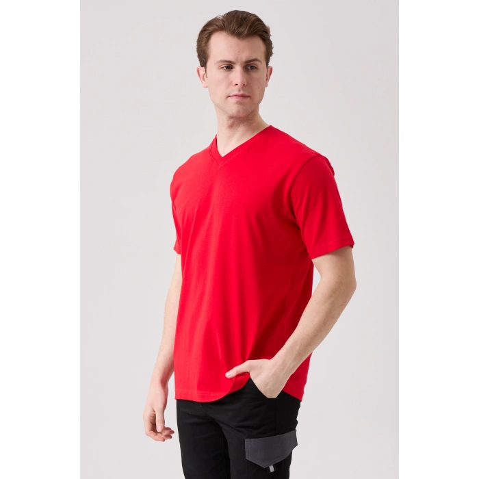 Galanthus V Yaka T-shirt - Nefes Alabilir, Rahat Ve Şık Tasarım