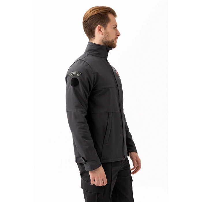 Güvenlik Kıyafetleri Km-softshell Mont Su Ve Rüzgar Geçirmez, Nefes Alabilen Özel Güvenlik Montu