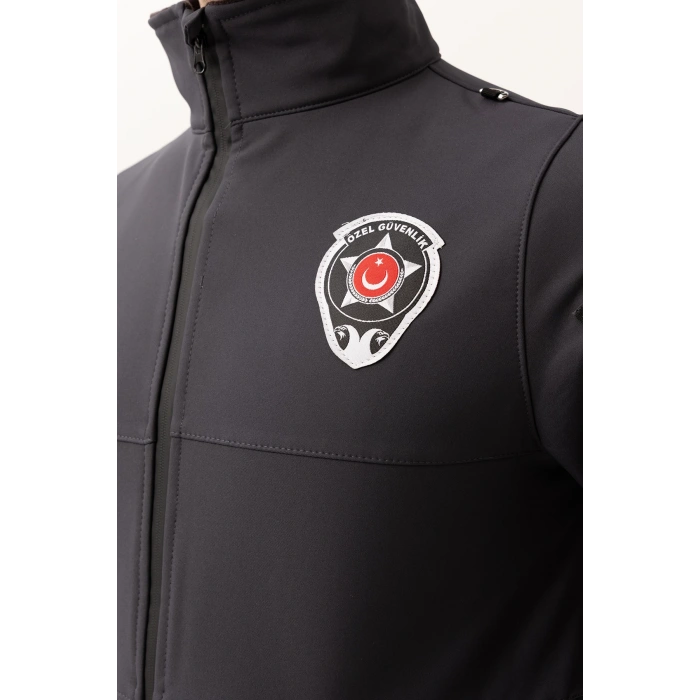 Güvenlik Kıyafetleri Km-softshell Mont Su Ve Rüzgar Geçirmez, Nefes Alabilen Özel Güvenlik Montu