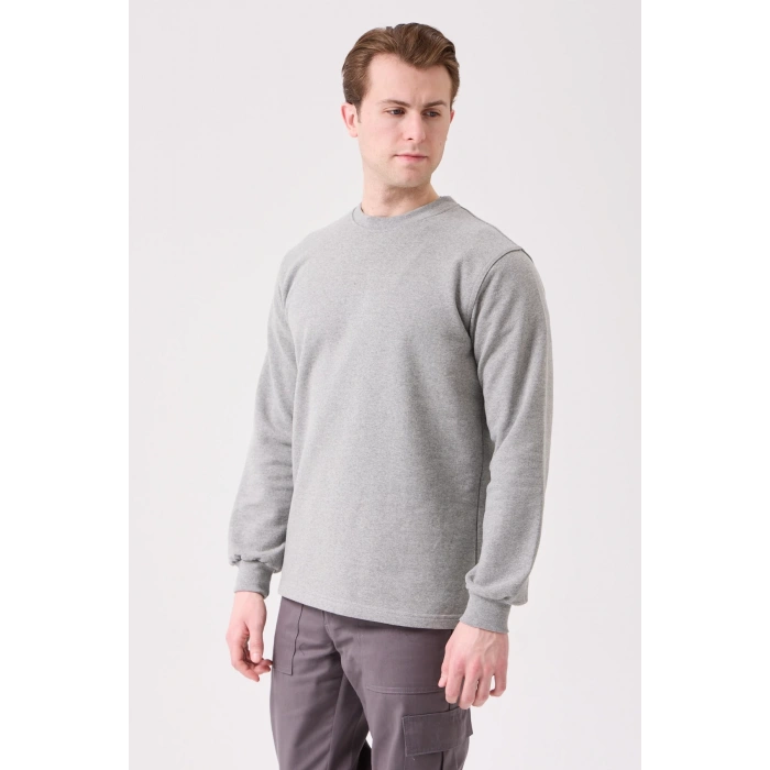 Herba Basic Sweatshirt - Uzun Kollu, Rahat Kesim, Pamuklu, Günlük Ve İş Kullanımı İçin
