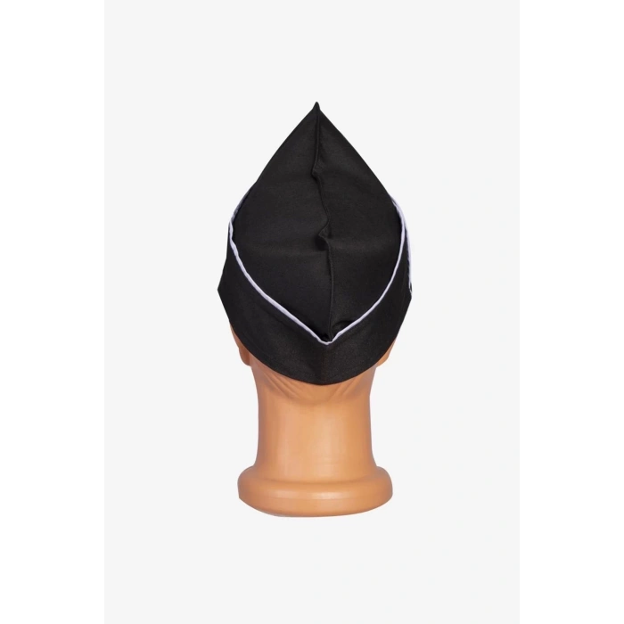 Libani Aşçı Kepi Beyaz-saxmavi