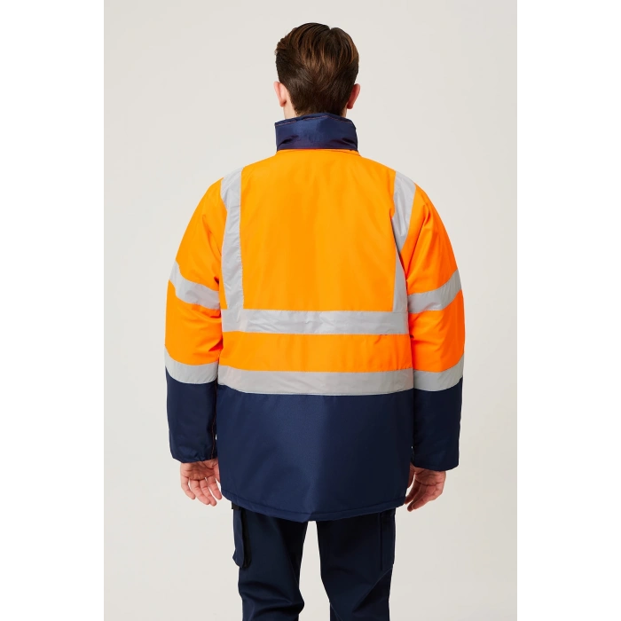 Linum Reflektörlü İş Güvenliği Parkası - Su Ve Rüzgar Geçirmez, Yüksek Görünürlüklü Kışlık Mont