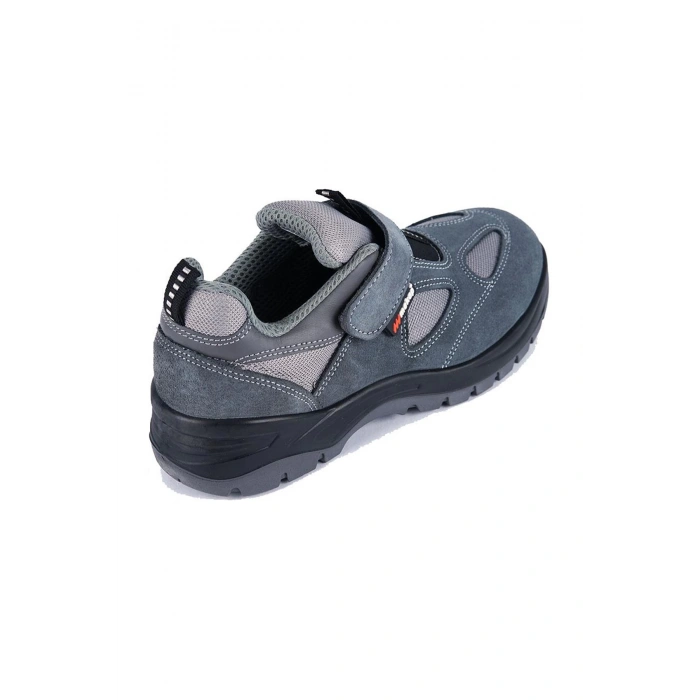 Mekap 157 S1p Süet Deri Çelik Burunlu Gri Delinmeye Dayanıklı Kaymaz İş Ayakkabısı