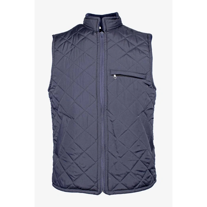 Micro Desenli İş Yeleği Çift Cepli Kışlık İç Giyim Koruyucu Mont Yelek Erkek