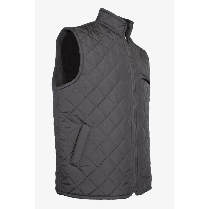 Micro Desenli İş Yeleği Çift Cepli Kışlık İç Giyim Koruyucu Mont Yelek Erkek