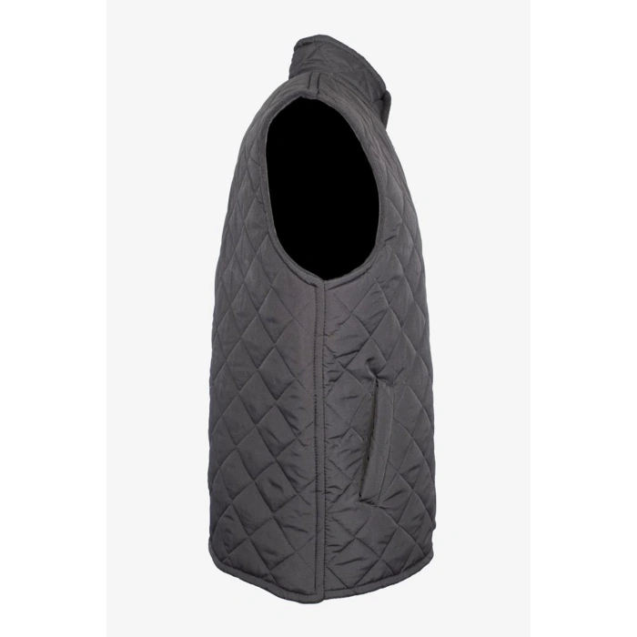 Micro Desenli İş Yeleği Çift Cepli Kışlık İç Giyim Koruyucu Mont Yelek Erkek