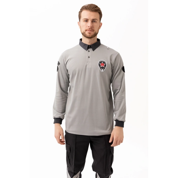 Münih Güvenlik Uzun Kol T-shirt – Kurumsal Güvenlik Personel Kıyafeti