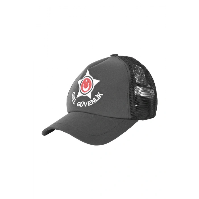 Özel Güvenlik Şapkası Nefes Alabilen Fileli Tasarım Km Şapka Füme