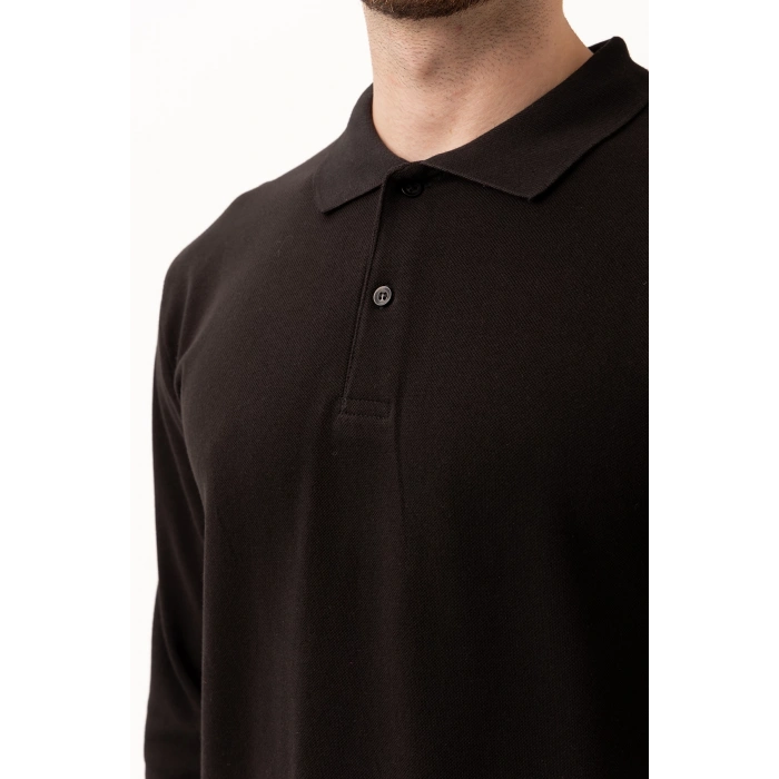 Padus %100 Pamuk Polo Yaka Uzun Kollu T-shirt Şık Ve Konforlu İş Ve Genel Kullanım