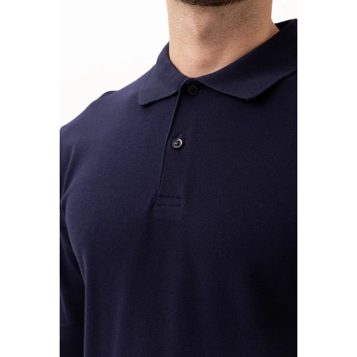Padus %100 Pamuk Polo Yaka Uzun Kollu T-shirt Şık Ve Konforlu İş Ve Genel Kullanım