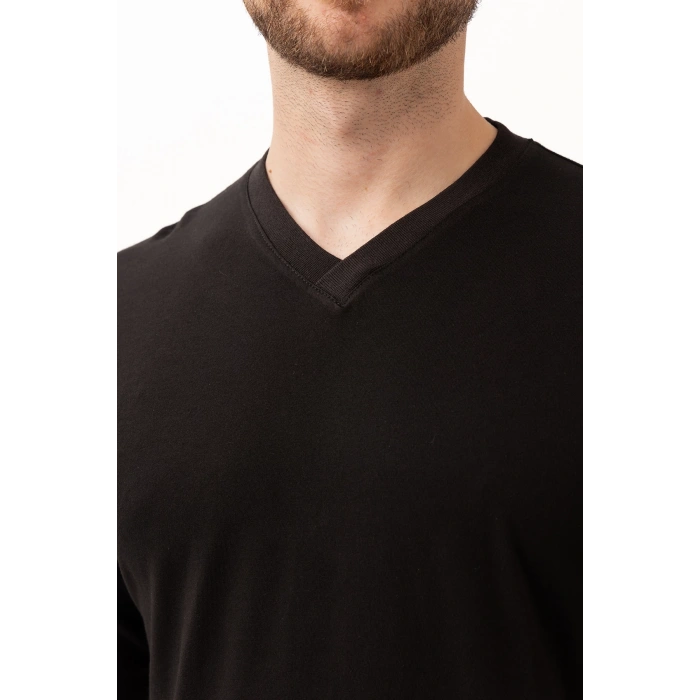 Padus V Yaka Uzun Kollu T-shirt - Rahat Kesim, Günlük Ve İş Kullanımı İçin