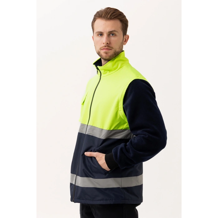 Pendula Mont - Soğuk Havalara Uygun Reflektörlü İşçi Montu – Yüksek Görünürlük