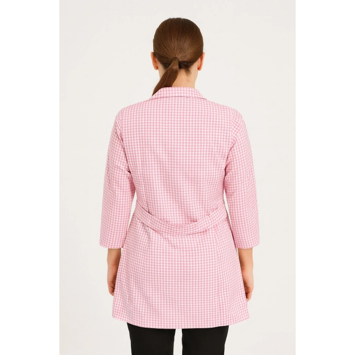 Pötikare Desenli Uzun Kollu Kadın Çalışma Önlüğü – Rahat, Dayanıklı Ve Şık Model