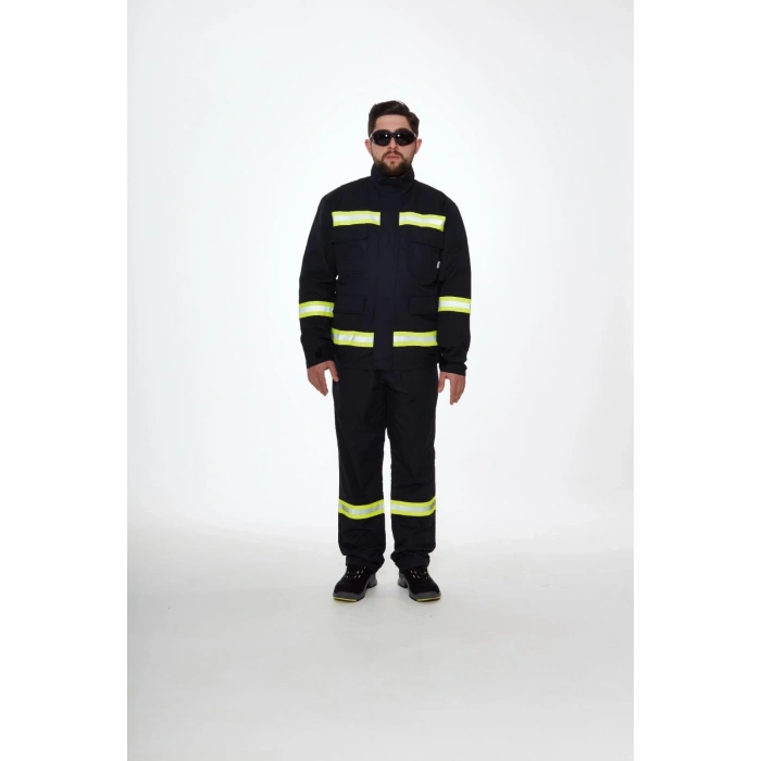 Projacket Alev Almaz Yangın Koruma İş Güvenlik Takımı Smy-10031 Yüksek Koruma