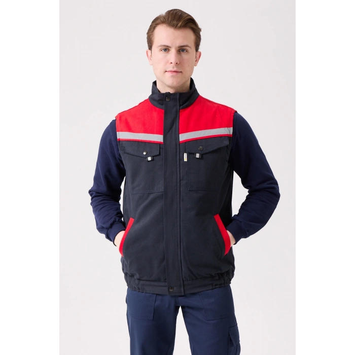 Royal Kışlık İş Yeleği - Sıcak Tutucu, Rüzgar Geçirmez, Çok Cepli Ve Reflektörlü