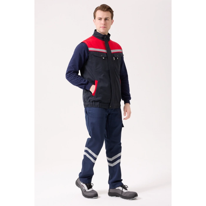 Royal Kışlık İş Yeleği - Sıcak Tutucu, Rüzgar Geçirmez, Çok Cepli Ve Reflektörlü