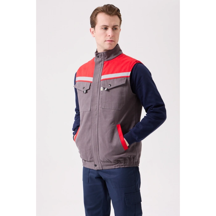 Royal Kışlık İş Yeleği - Sıcak Tutucu, Rüzgar Geçirmez, Çok Cepli Ve Reflektörlü