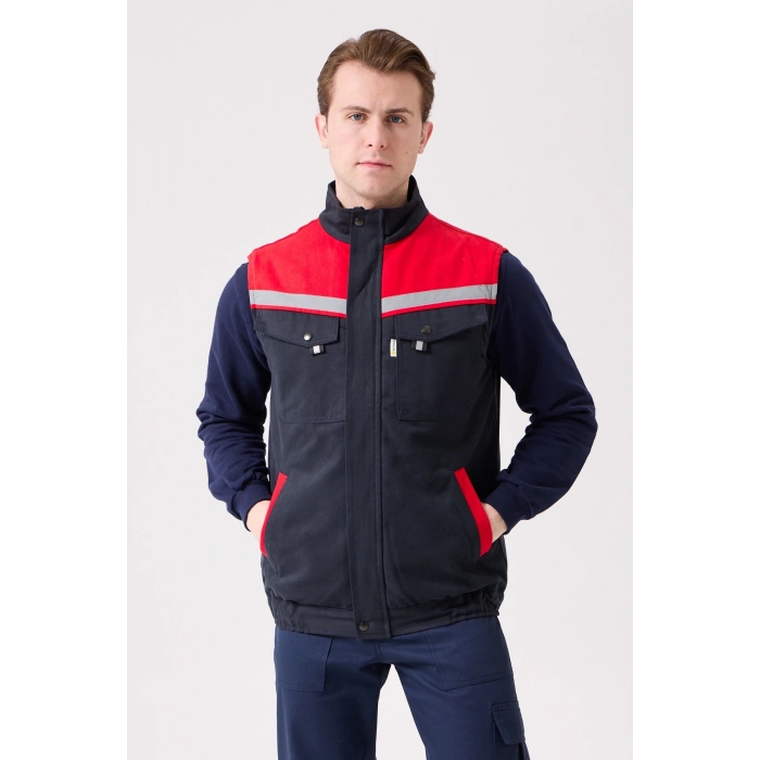 Royal Kışlık İş Yeleği - Sıcak Tutucu, Rüzgar Geçirmez, Çok Cepli Ve Reflektörlü