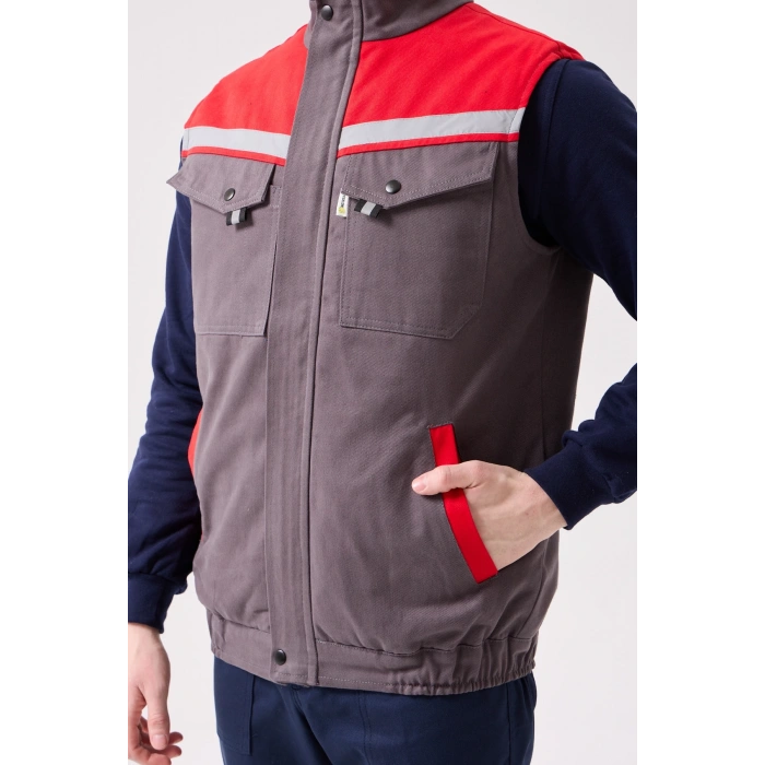 Royal Kışlık İş Yeleği - Sıcak Tutucu, Rüzgar Geçirmez, Çok Cepli Ve Reflektörlü