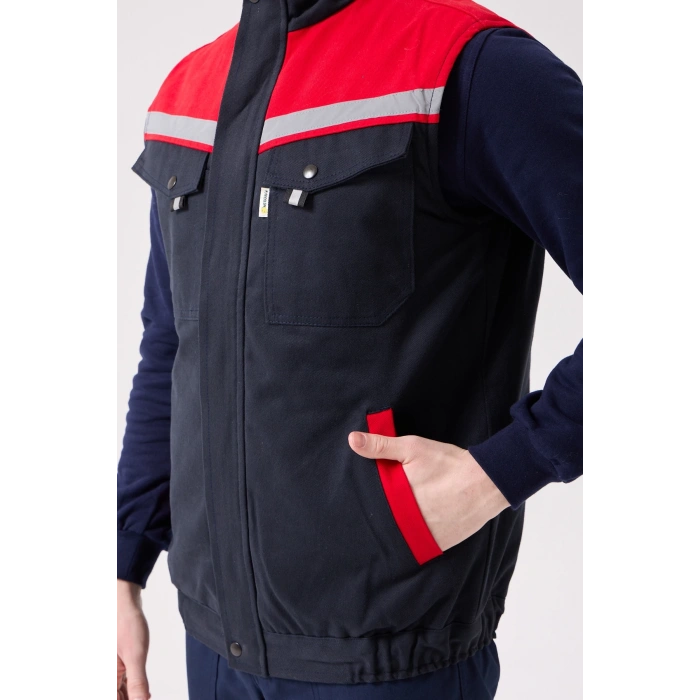 Royal Kışlık İş Yeleği - Sıcak Tutucu, Rüzgar Geçirmez, Çok Cepli Ve Reflektörlü