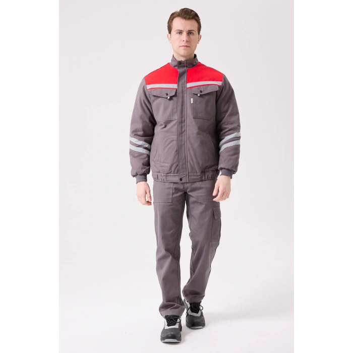 Royal Kışlık Mont İçi Kapitoneli Reflektörlü Sıcak Tutan Dayanıklı İş Montu