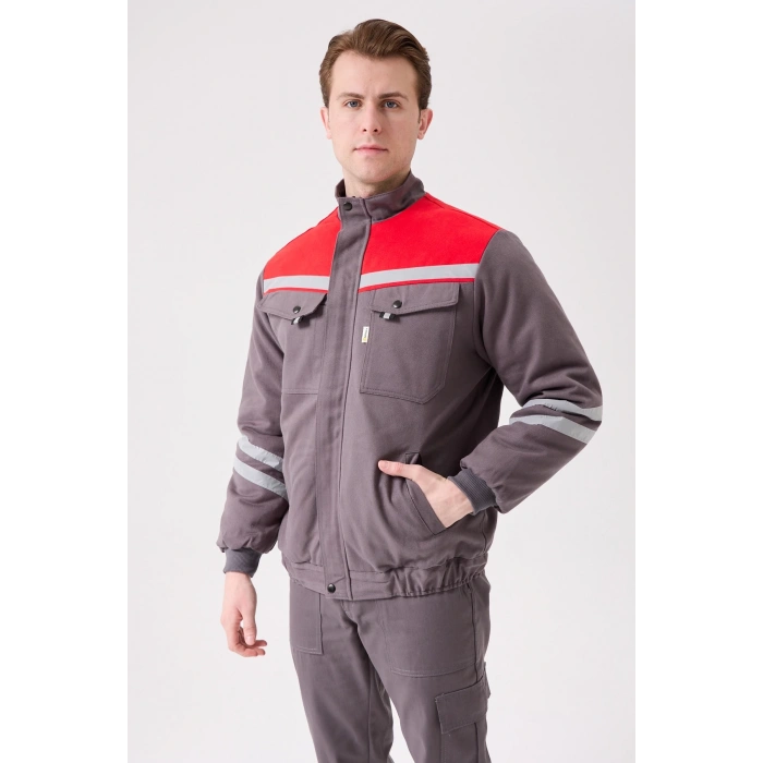 Royal Kışlık Mont İçi Kapitoneli Reflektörlü Sıcak Tutan Dayanıklı İş Montu