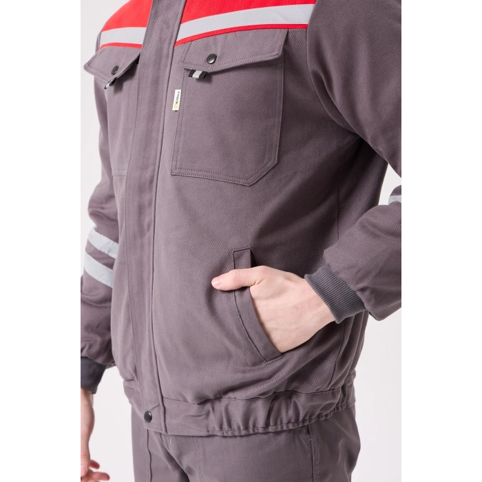 Royal Kışlık Mont İçi Kapitoneli Reflektörlü Sıcak Tutan Dayanıklı İş Montu