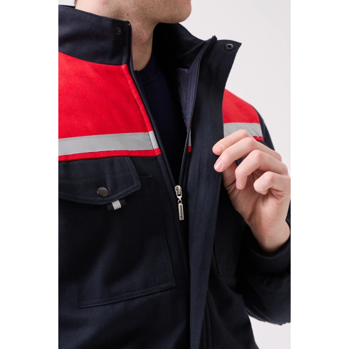 Royal Kışlık Mont İçi Kapitoneli Reflektörlü Sıcak Tutan Dayanıklı İş Montu