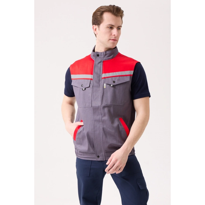 Royal Yazlık İş Yeleği - Hafif, Nefes Alabilir, Reflektörlü Ve Çok Cepli