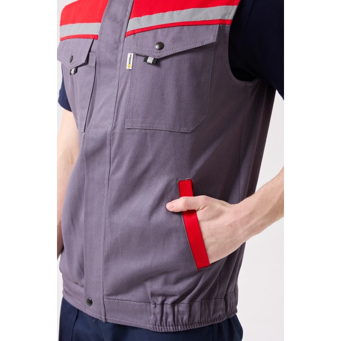 Royal Yazlık İş Yeleği - Hafif, Nefes Alabilir, Reflektörlü Ve Çok Cepli