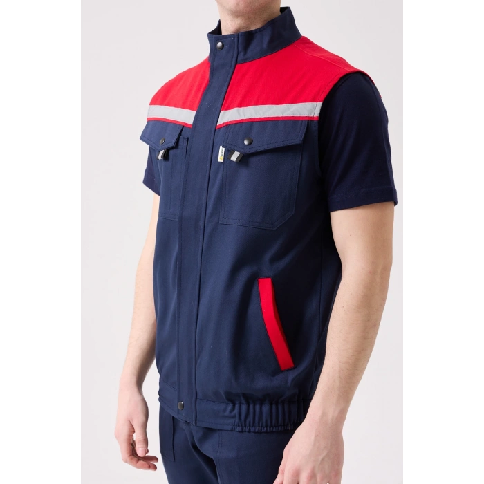 Royal Yazlık İş Yeleği - Hafif, Nefes Alabilir, Reflektörlü Ve Çok Cepli