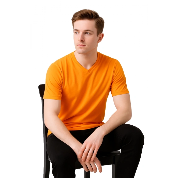 Safe@work V Yaka Kısa Kol İş Tişörtü – Rahat, Nefes Alabilir Ve Çok Renk Seçeneği