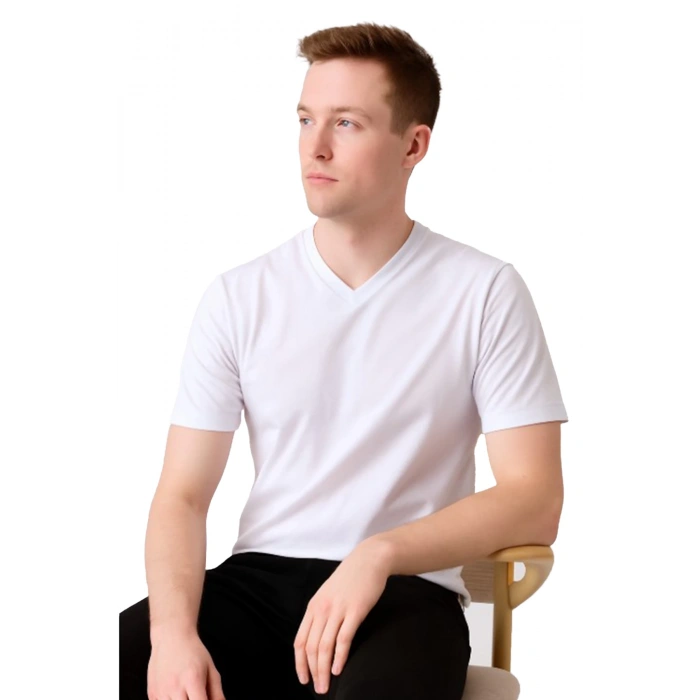 Safe@work V Yaka Kısa Kol İş Tişörtü – Rahat, Nefes Alabilir Ve Çok Renk Seçeneği