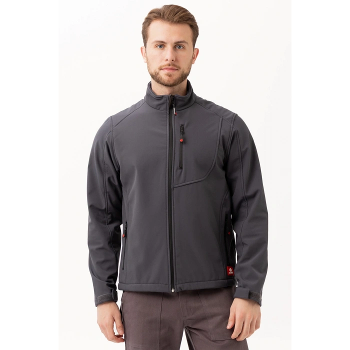 Salina Mont Erkek Su İtici Rüzgar Geçirmez Softshell Kışlık Outdoor Mont