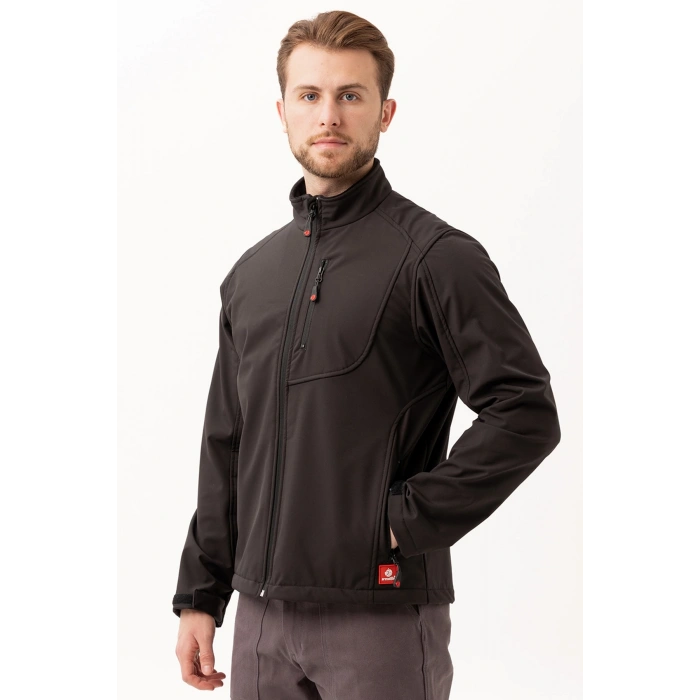Salina Mont Erkek Su İtici Rüzgar Geçirmez Softshell Kışlık Outdoor Mont