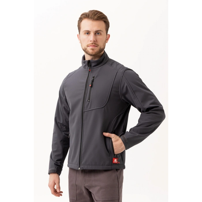 Salina Mont Erkek Su İtici Rüzgar Geçirmez Softshell Kışlık Outdoor Mont