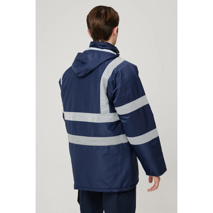 Salix Oxford Reflektörlü İş Güvenliği Parkası - Su Ve Rüzgar Geçirmez, Soğuk Havalara Dayanıklı Mont