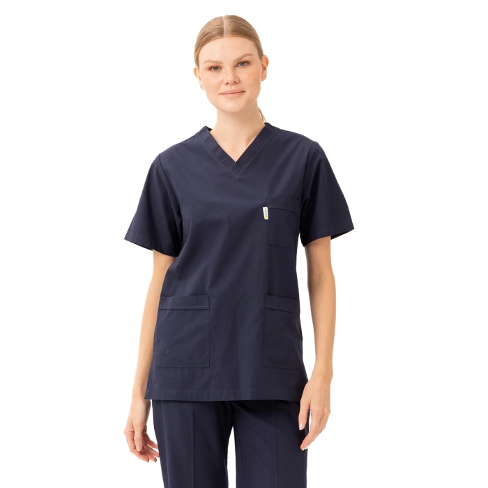 Santolina V Yaka Üniforma - Doktor, Hemşire, Sağlık Çalışanları İçin Rahat Ve Dayanıklı Scrubs
