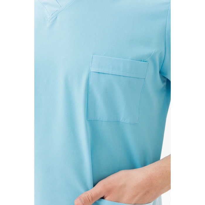 Santolina V Yaka Üniforma - Doktor, Hemşire, Sağlık Çalışanları İçin Rahat Ve Dayanıklı Scrubs