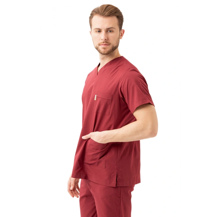 Santolina V Yaka Üniforma - Doktor, Hemşire, Sağlık Çalışanları İçin Rahat Ve Dayanıklı Scrubs