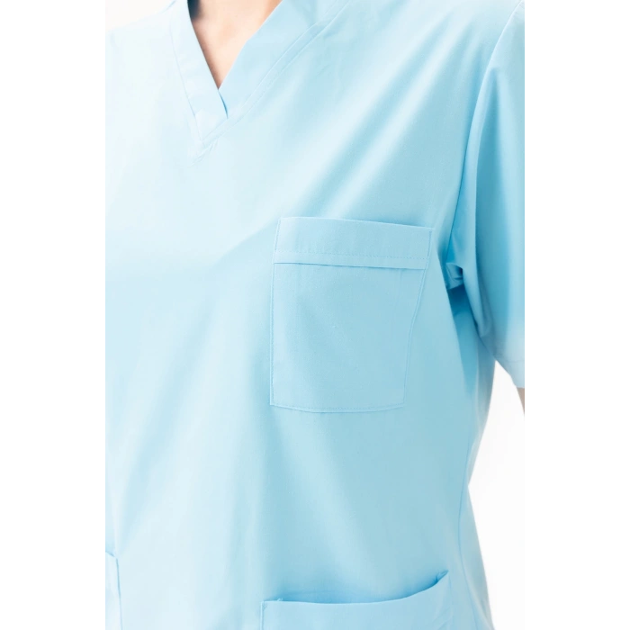 Santolina V Yaka Üniforma - Doktor, Hemşire, Sağlık Çalışanları İçin Rahat Ve Dayanıklı Scrubs
