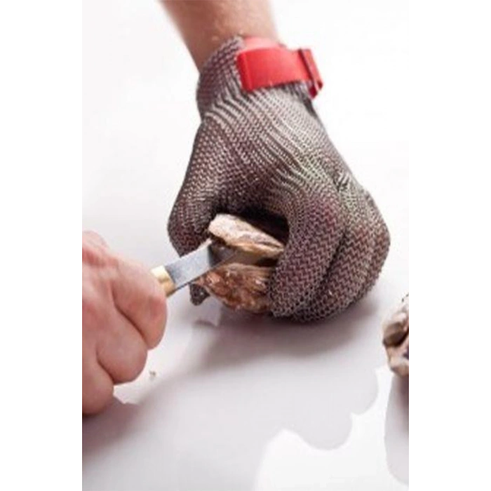 Starline Çelik Örgülü 5 Parmak Kesilmeye Dayanıklı Güvenlik Eldiveni